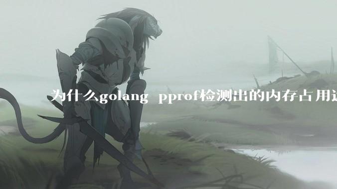 为什么golang pprof检测出的内存占用远小于top命令查看到的内存占用量？